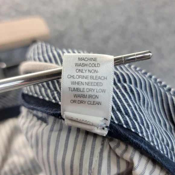 Banana Republic Cargo Shorts Mens 34 Pinstripe Pockets Summer Casual Lightweight - Picture 6 of 14